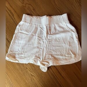 Luxe High Waist White Shorts